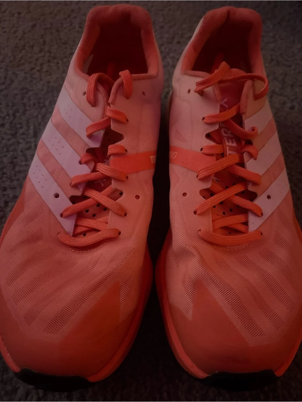 adidas Coral Pink Lightweight Running Shoes